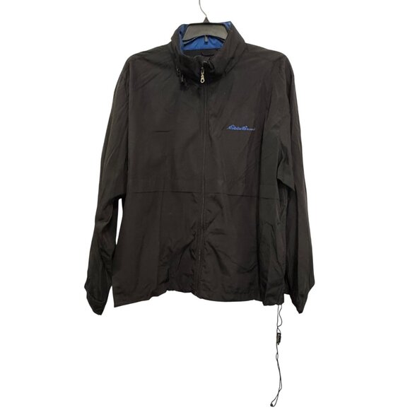 Eddie Bauer Other - Eddie Bauer Black Windbreaker Jacket Mens XL Lightweight Polyester Outdoor Wear